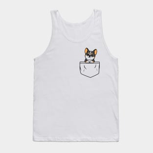 Corgi puppy pocket Tank Top